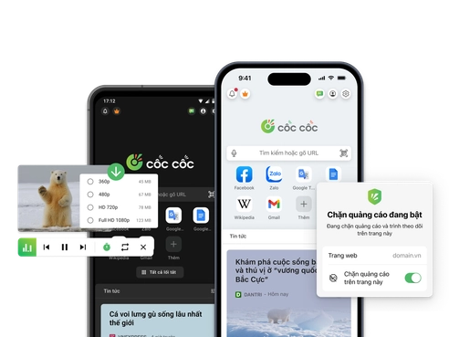 Browse the web anywhere with Coc Coc Mobile